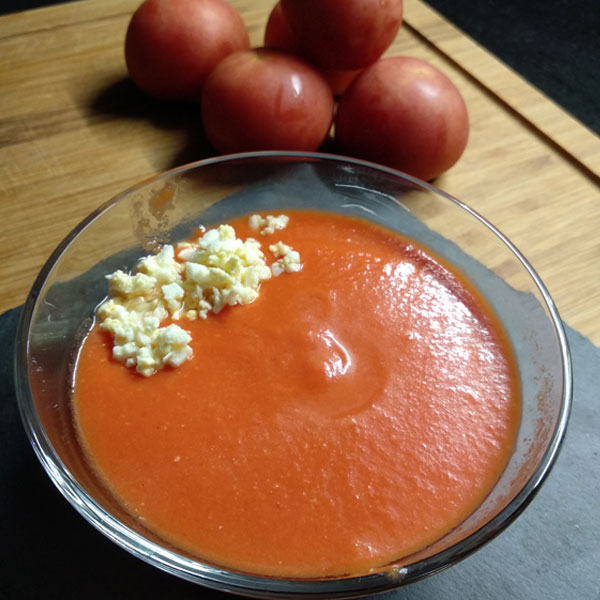 Salmorejo sense gluten Thermomix